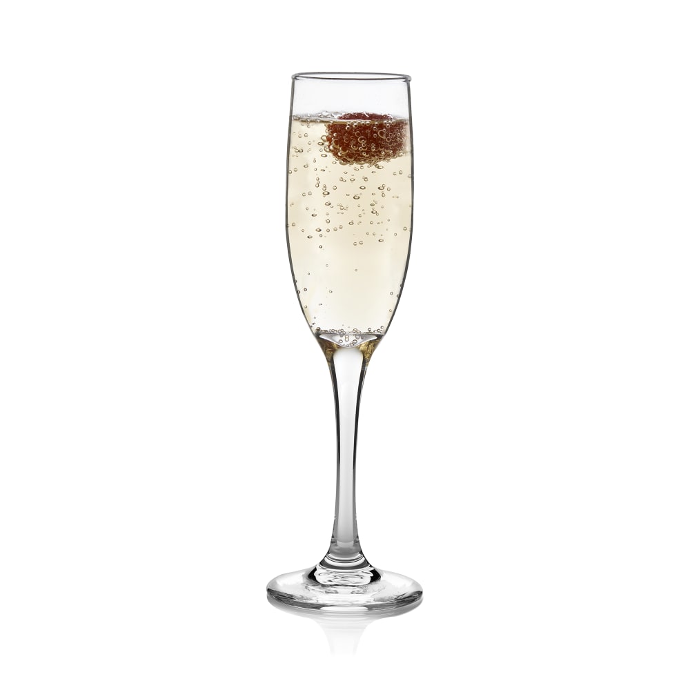 Libbey 3796 6 oz Embassy Royalle Tall Champagne Flute Glass - Safedge Rim & Foot