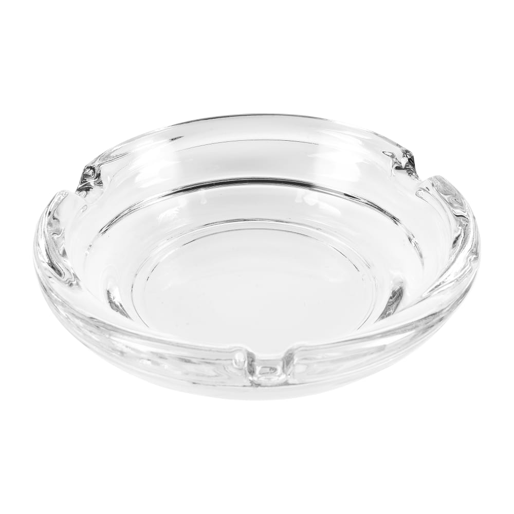 Libbey 5156 4 1/4" Round Clear Glass Ashtray