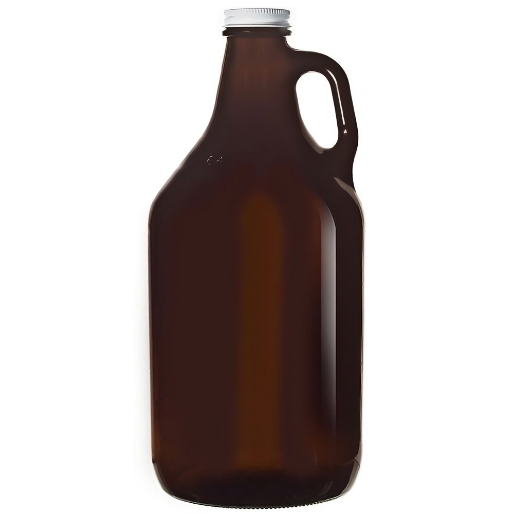 Libbey 70217 64 oz Amber Growler w/ Lid
