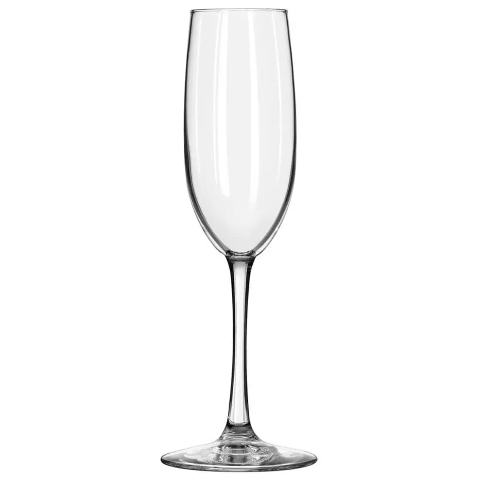 Libbey 7500 8 oz Vina Champagne Flute Glass - Safedge Rim and Foot Guarantee