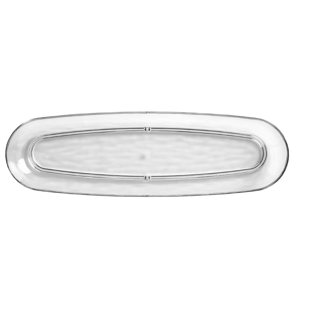 Libbey 92395 13" x 4" Oblong Infinium Snack Tray - Plastic, Clear