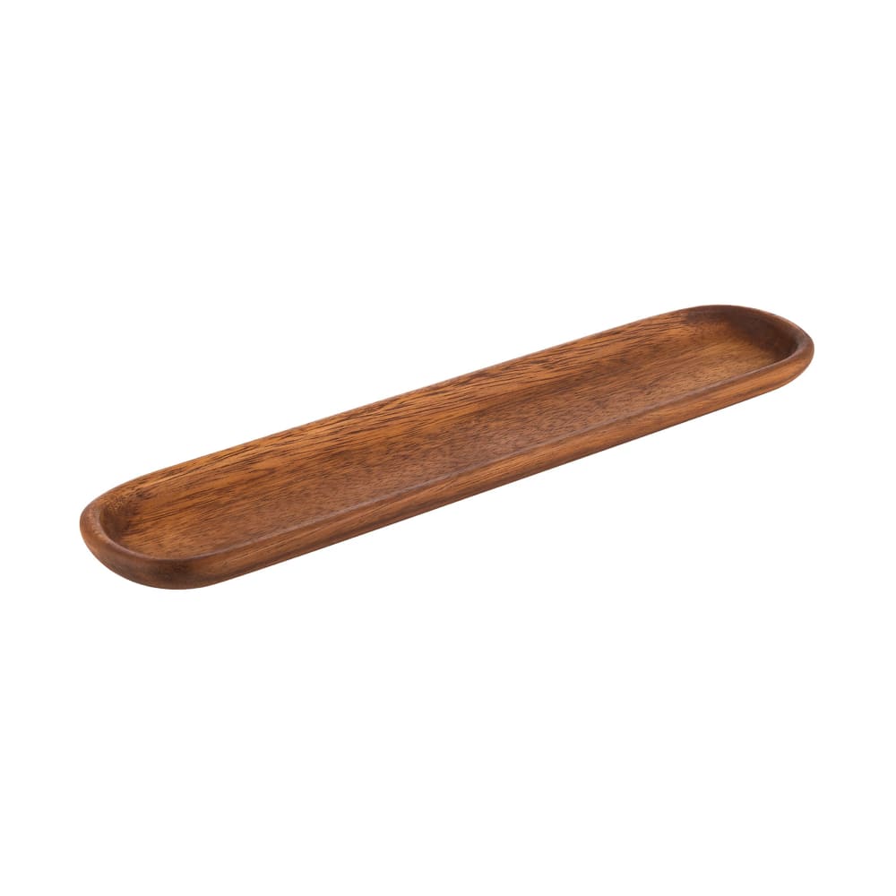 Libbey APS00792 Oval Serving Board - 14 1/2" x 3 1/8", Acacia Wood