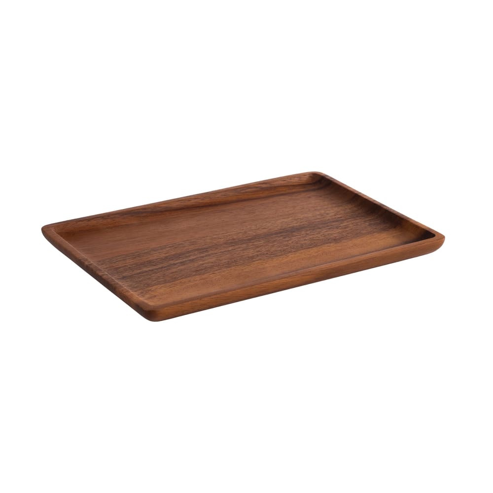 Libbey APS00793 Rectangular Serving Board - 9 7/8" x 6 5/8", Acacia Wood