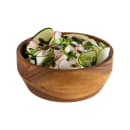 Libbey APS00794 60 oz Round Bowl - Acacia Wood thumbnail 4