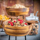 Libbey APS00796 101 oz Round Bowl - Acacia Wood thumbnail 7