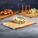 Libbey APS00870 Rectangular Serving Board - 9 7/8" x 6 5/8", Olive Wood thumbnail 3