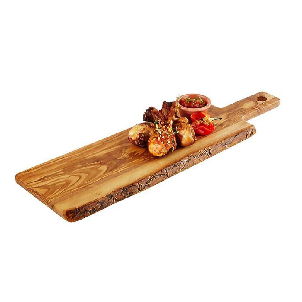 Libbey APS00873 Rectangular Serving Board - 20 1/8" x 5 7/8", Olive Wood