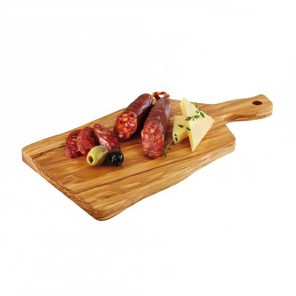 Libbey APS00876 Rectangular Serving Board - 13" x 6 1/4", Olive Wood