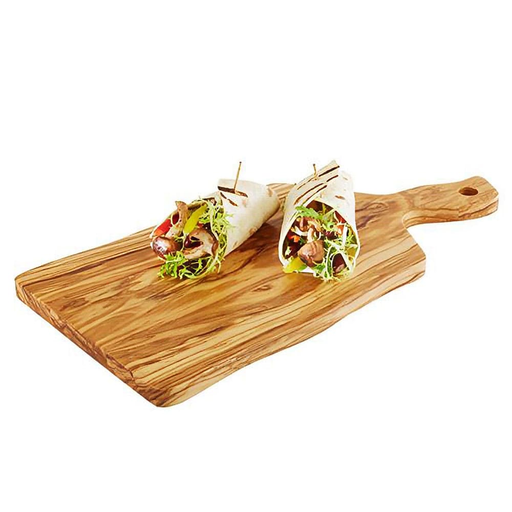 Libbey APS00877 Rectangular Serving Board - 15 3/4" x 7 7/8", Olive Wood