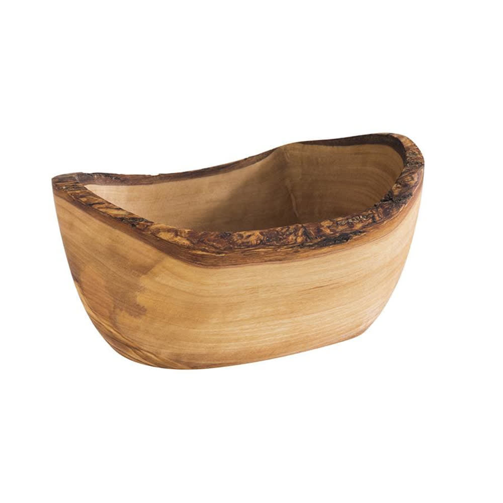 Libbey APS00907 6 7/10 oz Organic Oval Bowl - Olive Wood