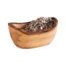 Libbey APS00907 6 7/10 oz Organic Oval Bowl - Olive Wood thumbnail 2