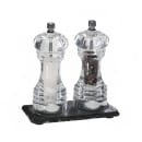 Libbey APS00971 Rectangular Display Tray w/ (2) Compartments - 6" x 3 1/4", Slate thumbnail 3