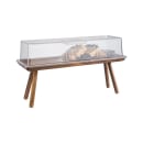 Libbey APS15623 Rectangular Buffet Stand - 20 7/8" x 6 3/8" x 7 7/8", Acacia Wood thumbnail 3