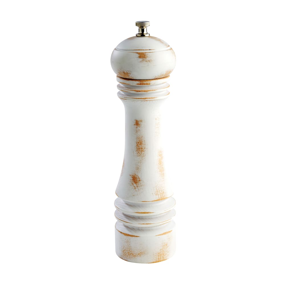 Libbey APS40535 6"H Pepper Mill - German Beachwood, Vintage White