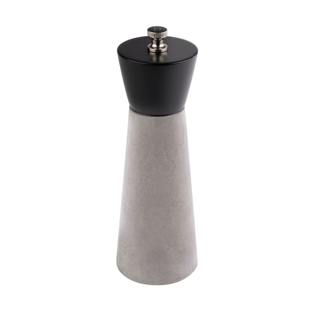 Libbey APS40538 7 1/8"H Pepper Mill - Concrete, Black/Gray