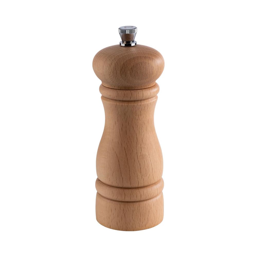 Libbey APS40570 6"H Pepper Mill - German Beachwood, Light Brown