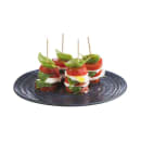 Libbey APS85027 8 1/2" Round Melamine Dinner Plate, Grey/Blue thumbnail 2