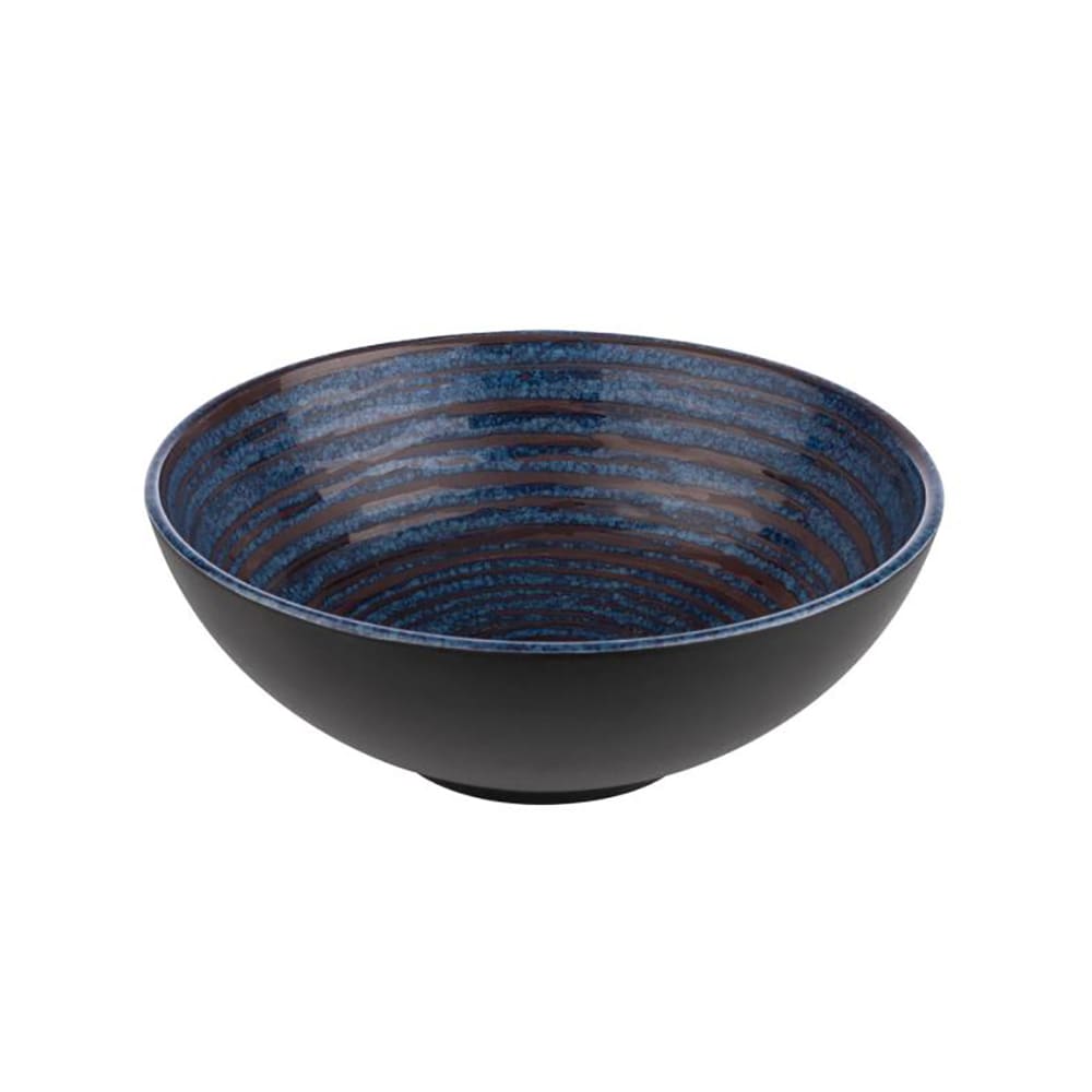 Libbey APS85038 60 oz Round Melamine Bowl, Grey/Blue