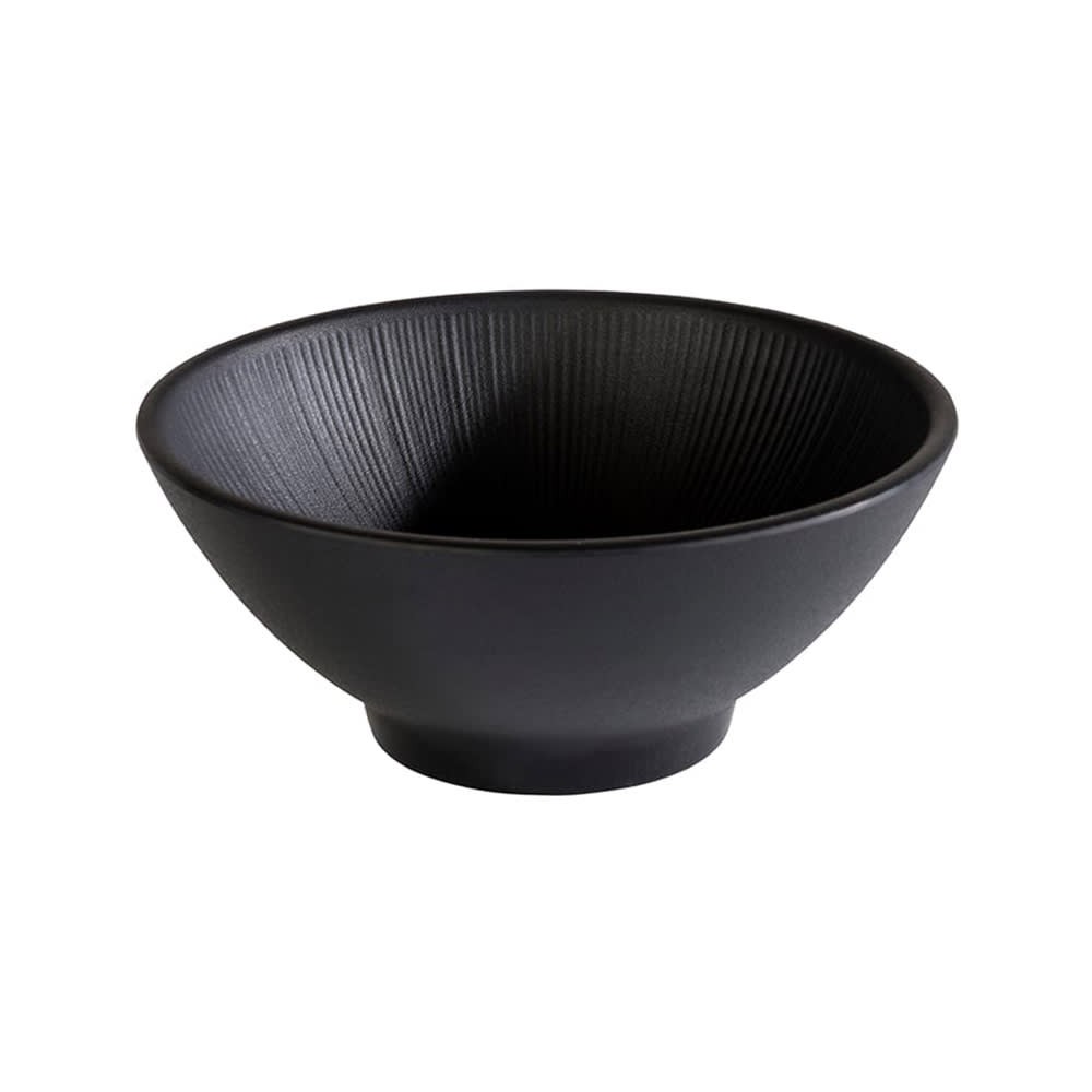 Libbey APS85069 16 oz Round Melamine Ramen Bowl, Black