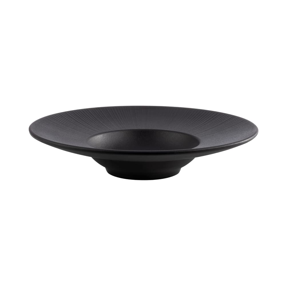Libbey APS85098 10 oz Round Melamine Soup Plate, Black