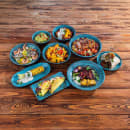 Libbey APS85208 60 oz Round Melamine Bowl, Brown/Blue thumbnail 3