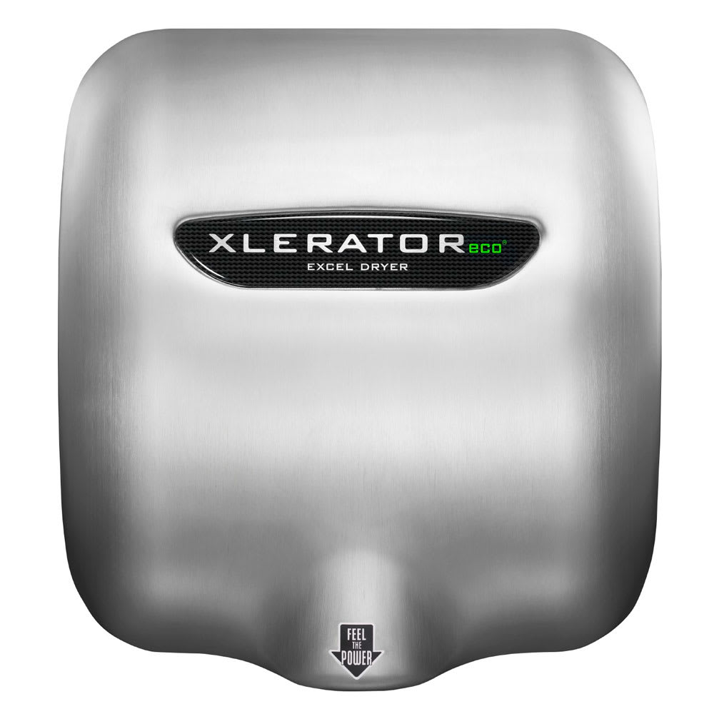 Excel Dryer XL-SB-ECO Automatic Hand Dryer w/ 10 Second Dry Time - Brushed Stainless, 110 120v