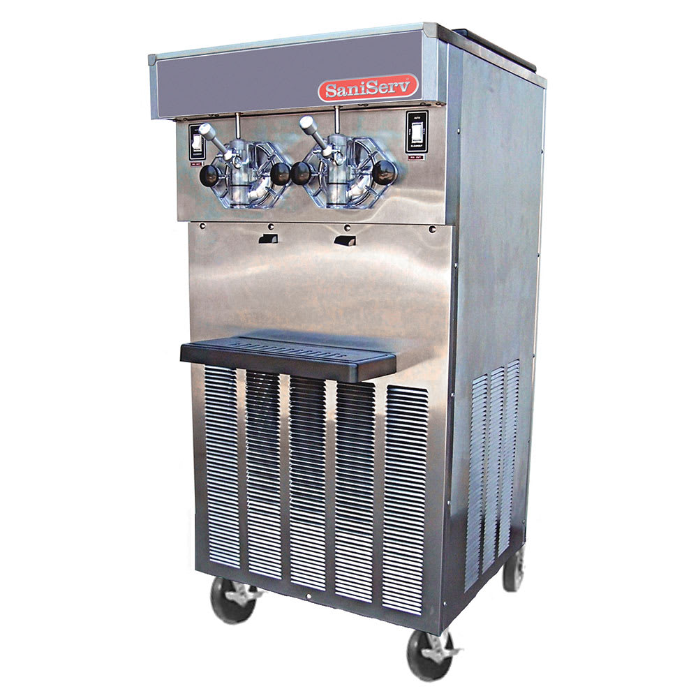 Saniserv 424-SERVE Soft Serve/Yogurt Twin Freezer w/ 2 Heads & (2) 2 HP, 208-230v/3ph