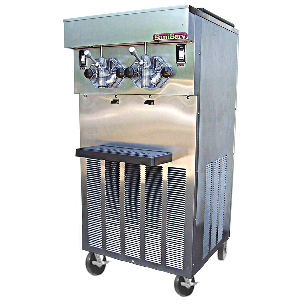Saniserv 624-SHAKE Floor Model Shake Freezer, 2 Head, 2 HP Compressor, 208 230/60/1, NSF