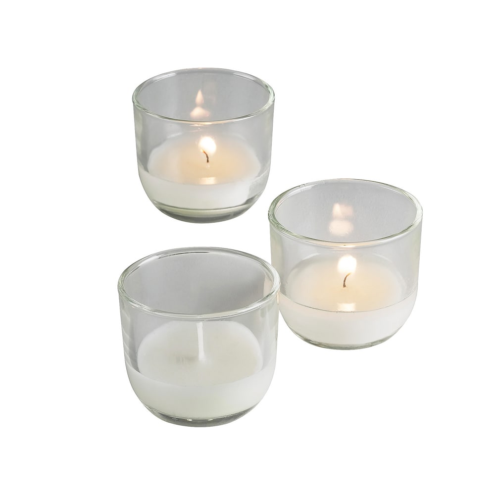 Sterno PetileLite™ Disposable Candle Lamp - 2"H, Glass, Clear (40114)
