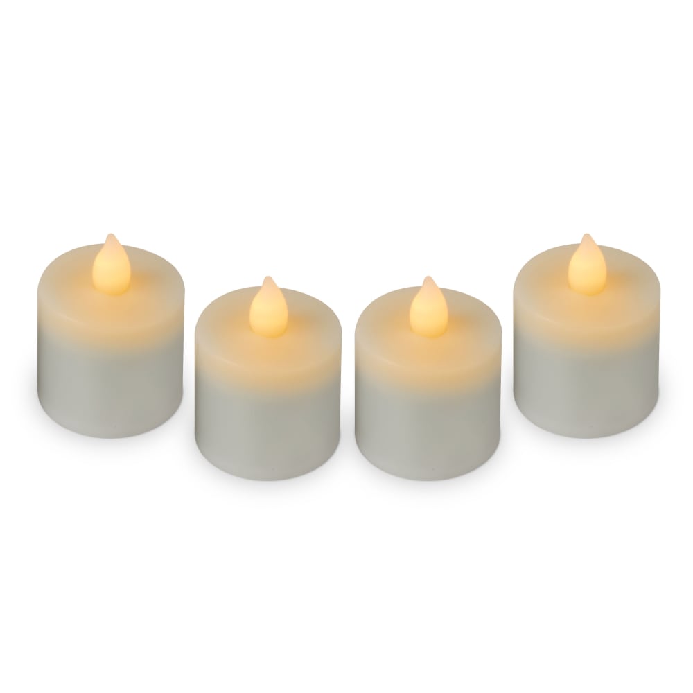 Sterno Rechargeable LED Flameless Tealight Candle, Amber Flame (60320)