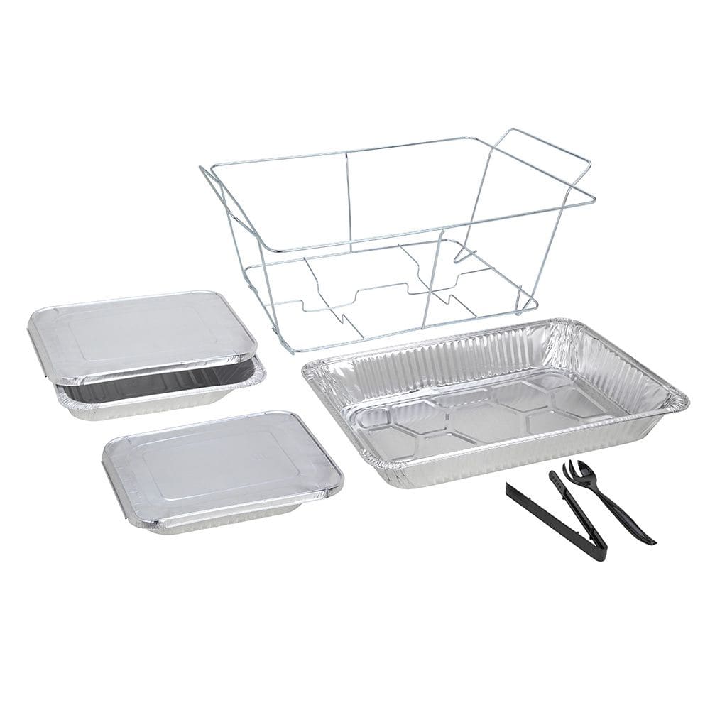 Sterno Catering Set w/ (18) Half Size Food Pans, Aluminum (70168)