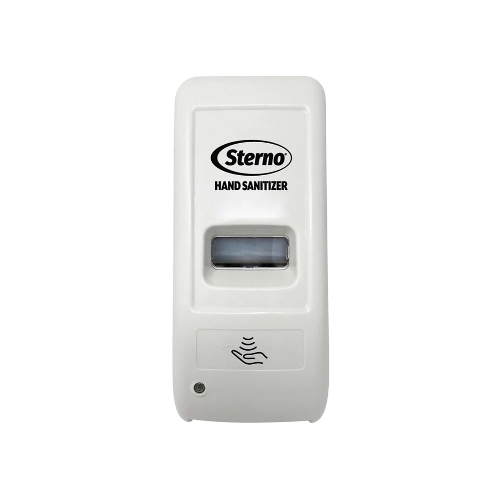 Sterno 1000 mL Wall Mount Automatic Gel Hand Sanitizer Dispenser - Plastic, White (70426)