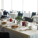 Sterno Kelly Candle Lamp - 2 7/8"L x 2 7/8"W x 4"H, Glass, Red (80148) thumbnail 2