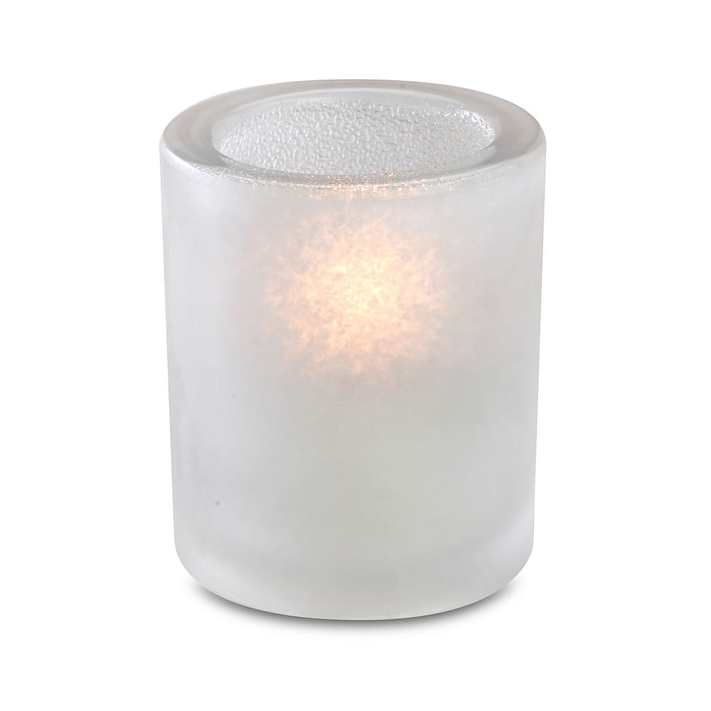 Sterno Sula Candle Lamp - 2 3/4"D x 3 1/4"H, Glass, Frost (80178)