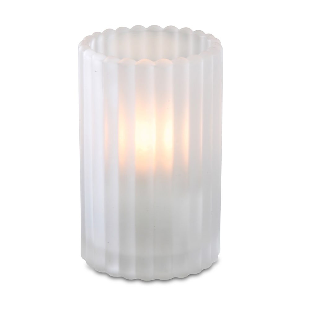 Sterno Paragon Candle Lamp - 3 1/8"D x 5"H, Glass, Frost (80218)