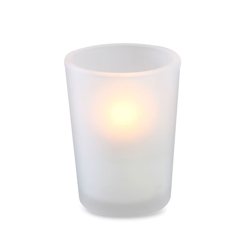 Sterno Luna Votive Candle Lamp - 2 3/8"D x 3"H, Glass, Frost (80286)