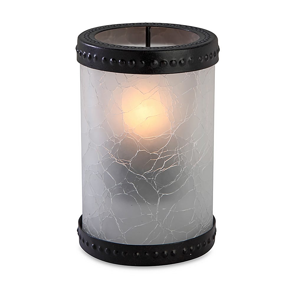 Sterno Vogue Candle Lamp - 3 1/8"D x 5"H, Glass, Frost/Bronze (80302)