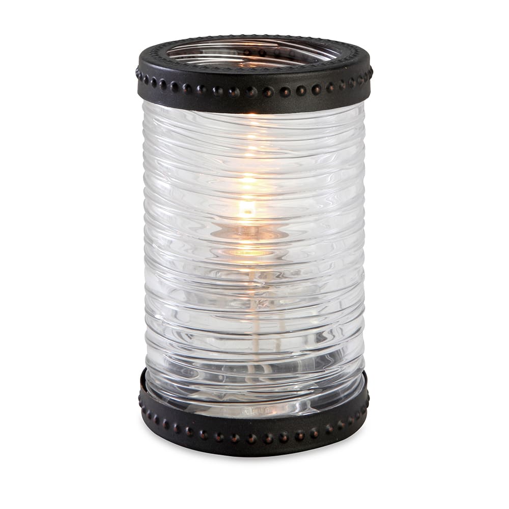 Sterno Madison Twister Candle Lamp - 3 1/8"D x 5"H, Glass, Clear/Bronze (80306)