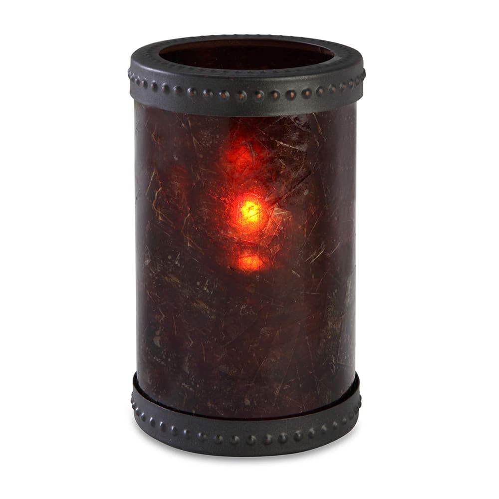 Sterno Madison Candle Lamp - 3 1/8"D x 5"H, Glass, Amber/Bronze (80308)