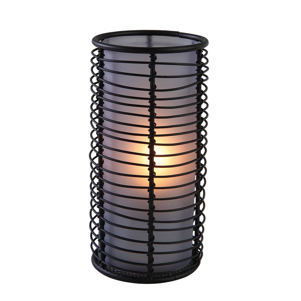 Sterno Brandy Candle Lamp - 3 3/10"D x 6 1/4"H, Glass, Blue Frost (80348)