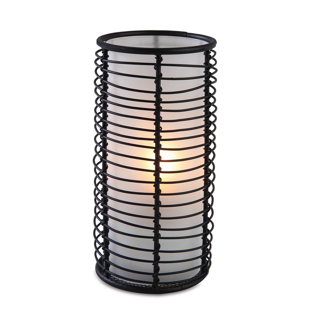 Sterno Brandy Candle Lamp - 3 3/10"D x 6 1/4"H, Glass, Frost (80350)