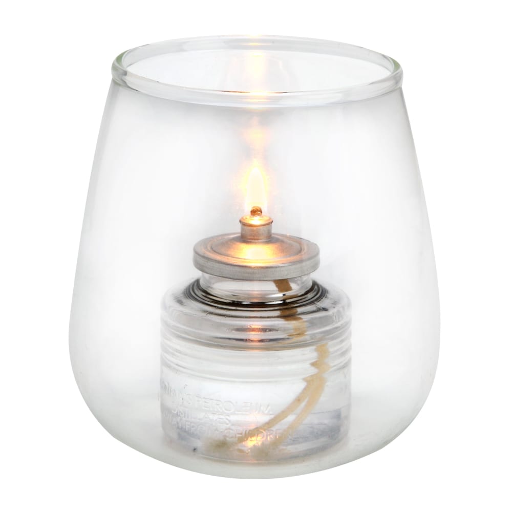 Sterno Rosé Candle Lamp - 4"H, Glass, Clear (80532)