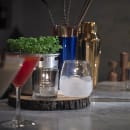 Sterno Pinot Candle Lamp - 4"H, Glass, Clear w/ Frosted Pattern (80536) thumbnail 2