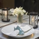 Sterno Penny Candle Lamp - 3 3/8"D x 5 1/2"H, Clear Glass/Black Metal Frame (80564) thumbnail 2