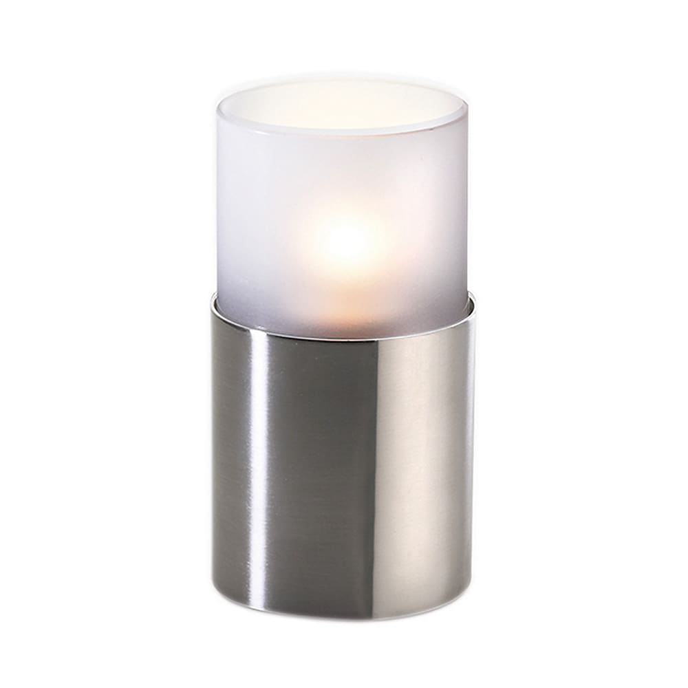 Sterno Brooklynn Candle Lamp Base for 85338, Satin Nickel (85220)
