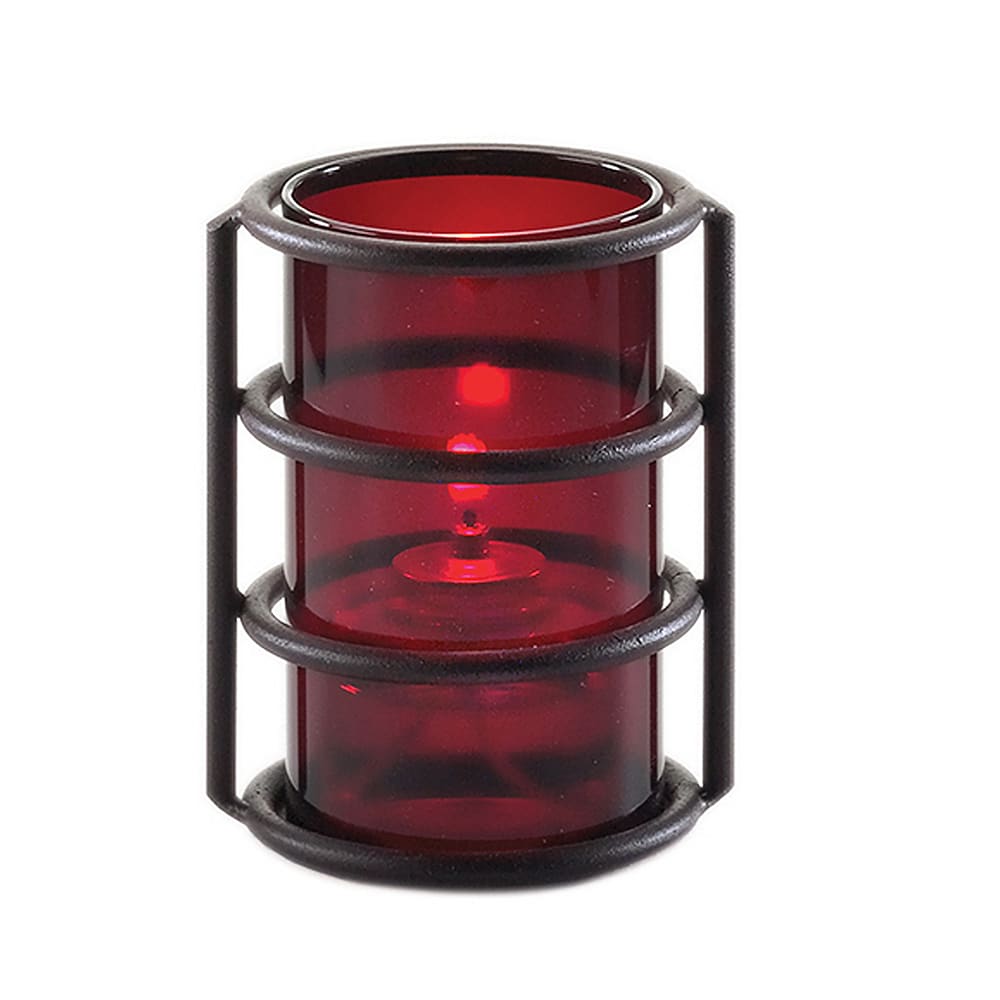 Sterno Candle Lamp Globe Cylinder for 85144, 85146, 85186, 85188, 85192 & 85238, Red (85306)