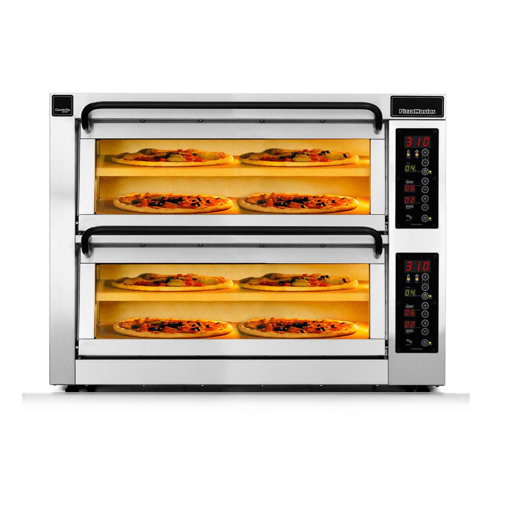 PizzaMaster 350 Series Countertop Double Multi-Purpose Deck Oven - 208v (PM 352ED-2DW)