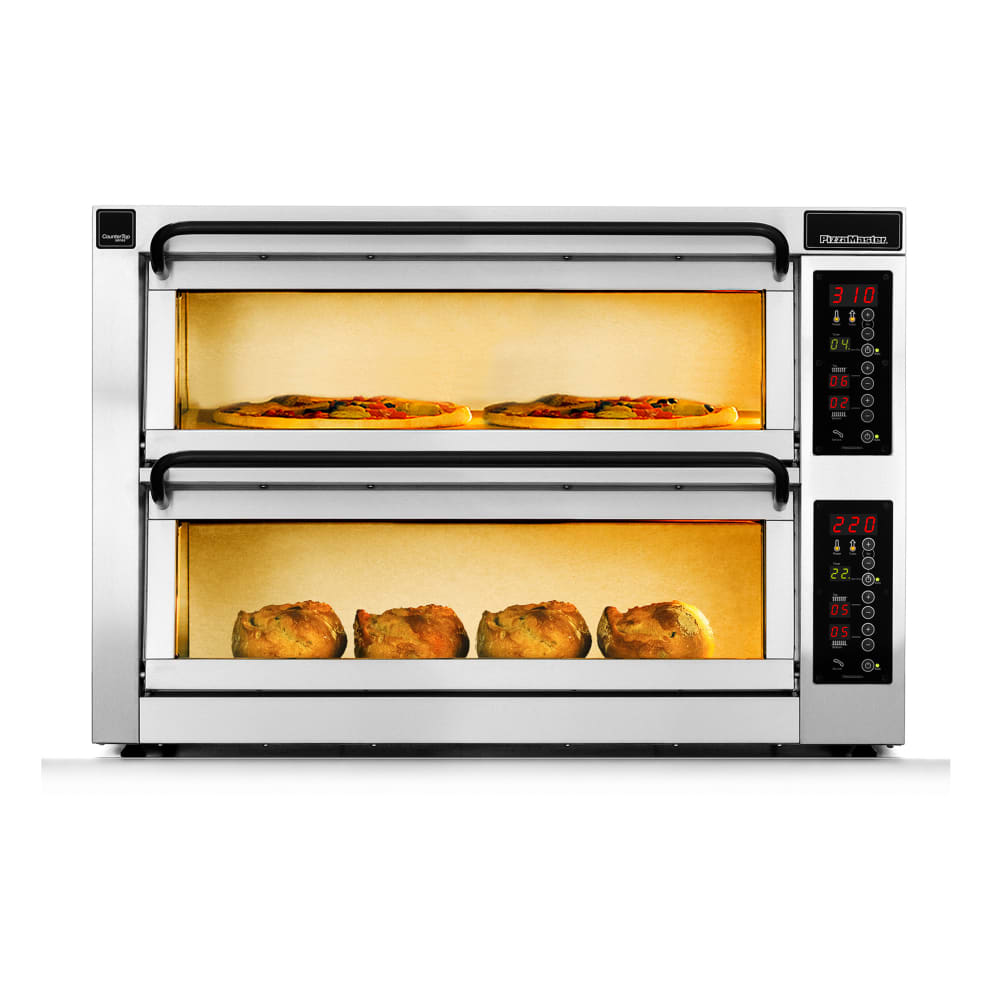 PizzaMaster 350 Series Countertop Double Multi-Purpose Deck Oven - 208v (PM 352ED-DW)