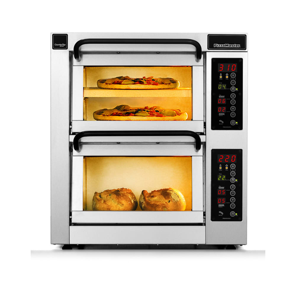 PizzaMaster 400 Series Countertop Double Multi-Purpose Deck Oven - 208v (PM 402ED-1)
