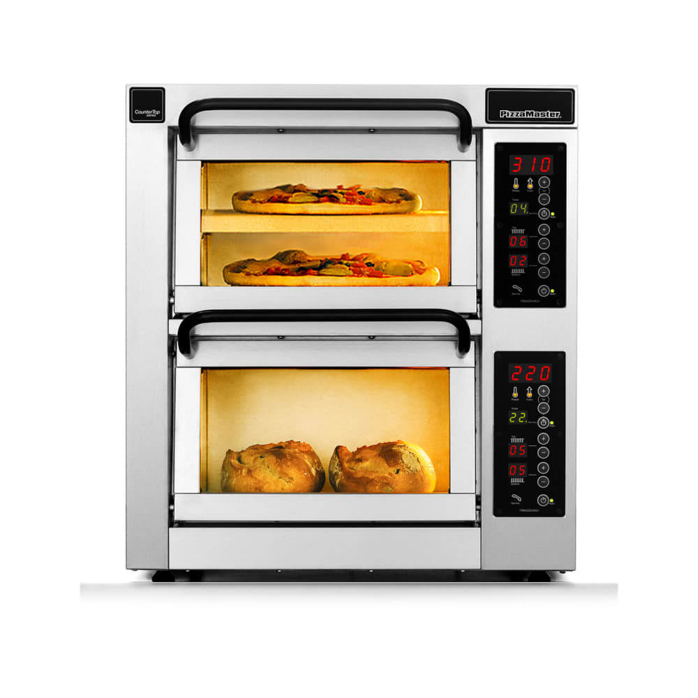 PizzaMaster 450 Series Countertop Double Multi-Purpose Deck Oven - 208v (PM 452ED-1)
